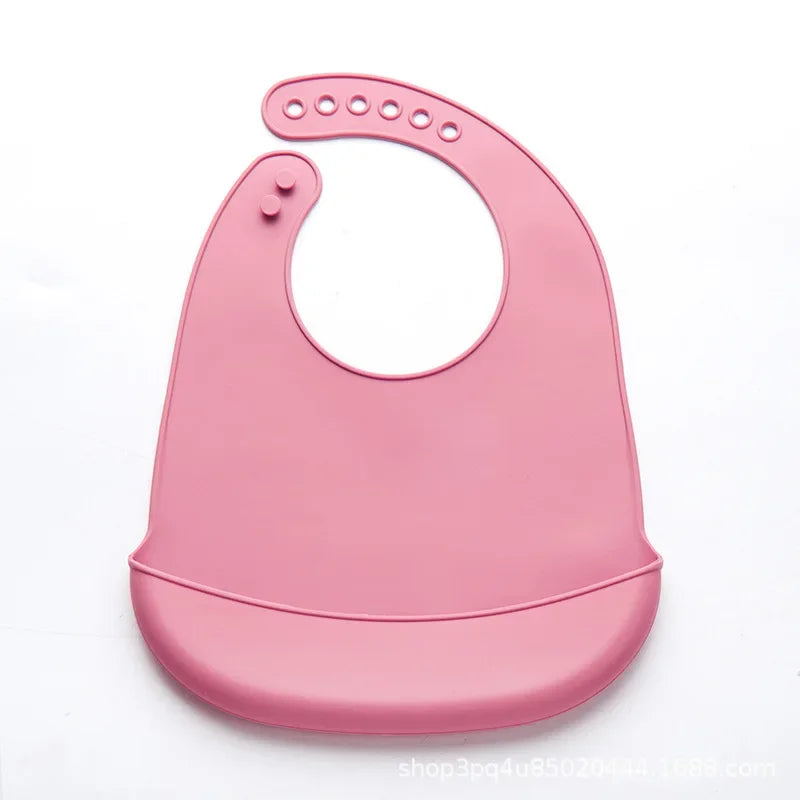 Babador de bebê ajustável à prova d'água Silicone